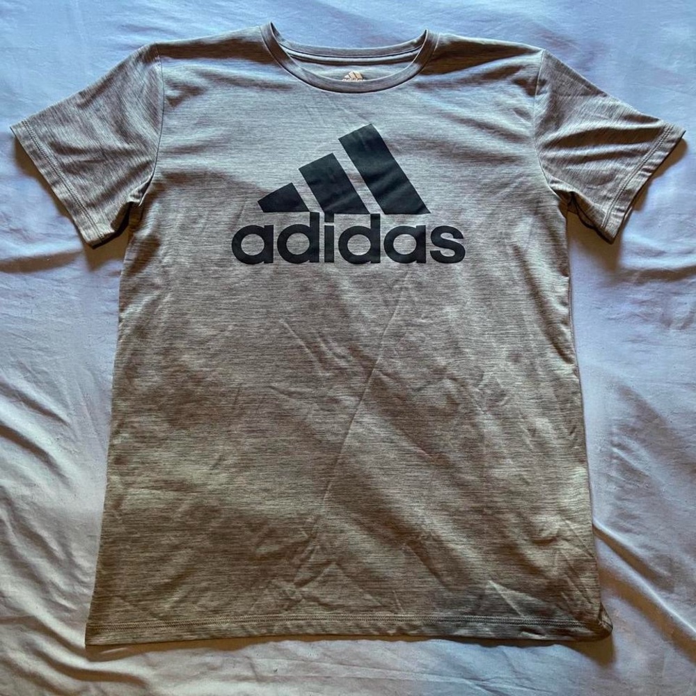 Adidas Boys/ Men's Heather Gray Tee